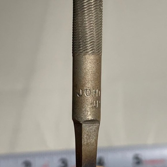 Vintage Metal File Tools Nicholson Johnson 10” Round & Flat - Picture 2 of 4